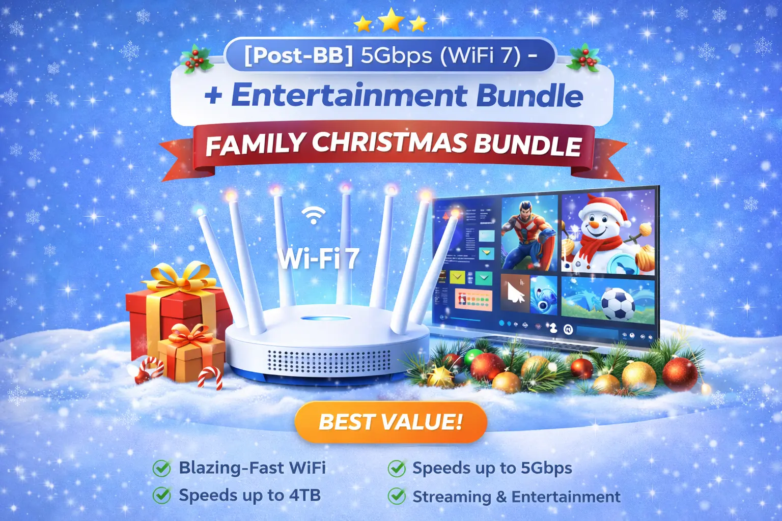  [Post-BB] 5Gbps (WiFi 7) + Entertainment Bundle